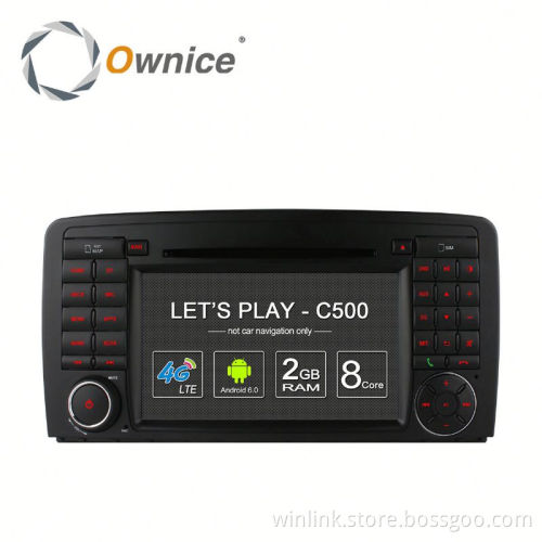 Ownice 4 Core Android 6.0 car dvd player for Benz R Class R320 R350 R500 support TV OBD DAB GPS NAVI RADIO Built 4G LTE